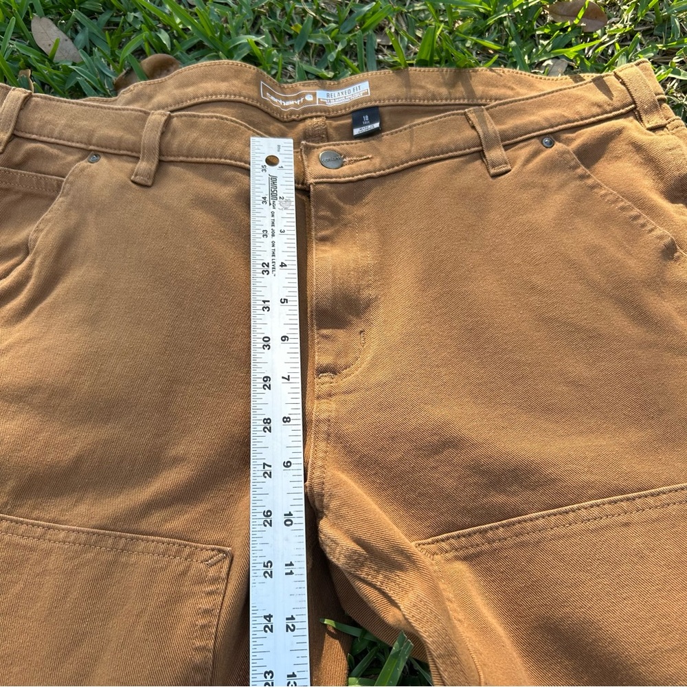 Carhartt Double Front Relaxed Fit Rugged Flex Pants Women’s Size 18 Tall B6 - Picture 4 of 8